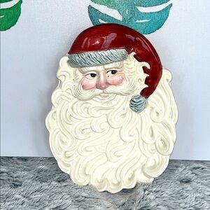 OCI 1990 Fitz & Floyd Vintage Santa Claus Decorative Tray